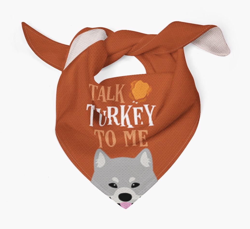Talk Turkey To Me: Personalized {breedFullName} Bandana