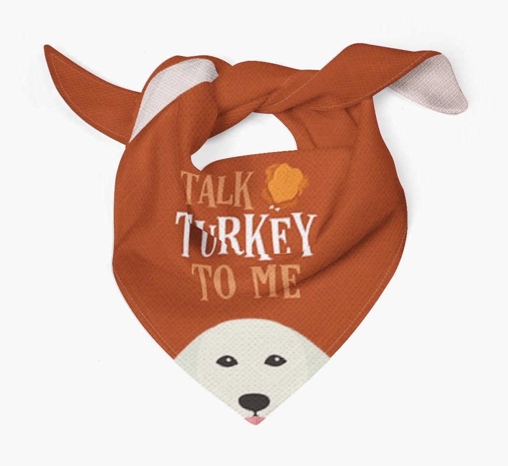 Talk Turkey To Me: Personalised {breedFullName} Bandana