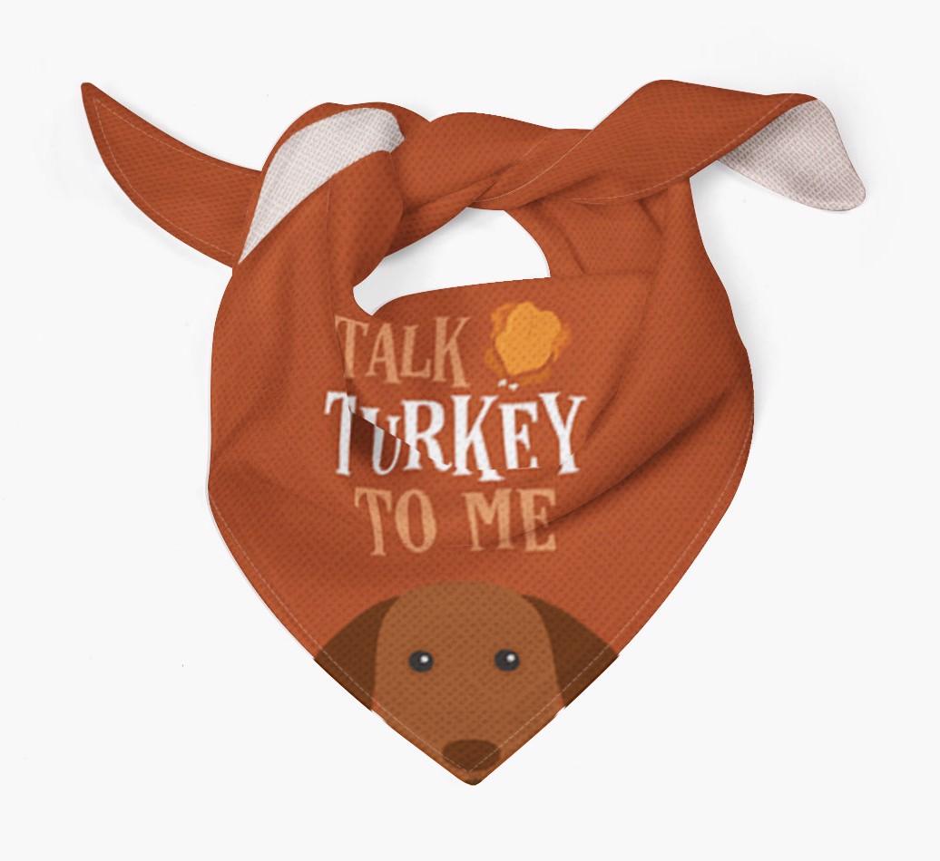 Talk Turkey To Me: Personalized {breedFullName} Bandana