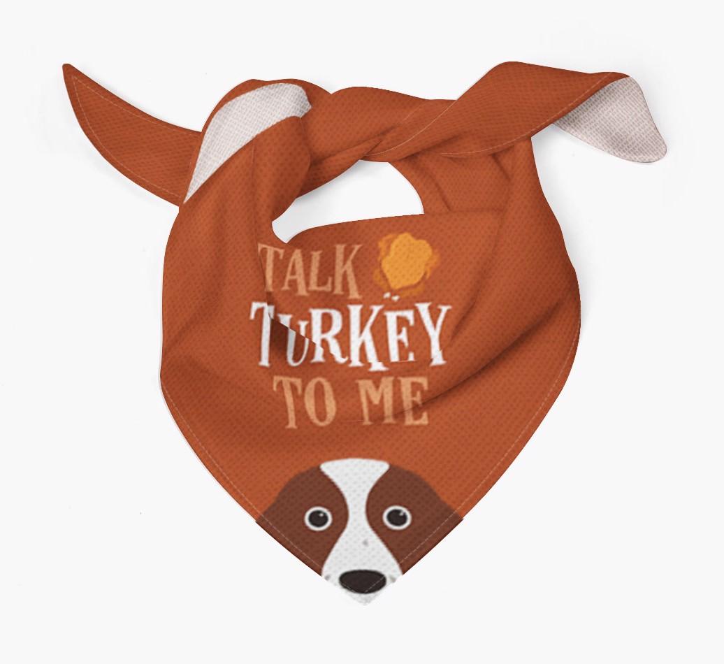 Talk Turkey To Me: Personalized {breedFullName} Bandana