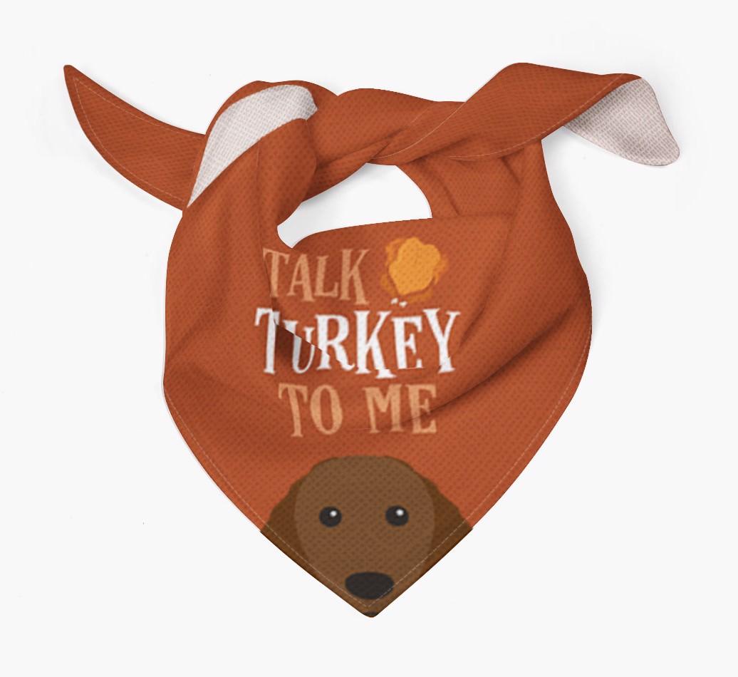 Talk Turkey To Me: Personalized {breedFullName} Bandana