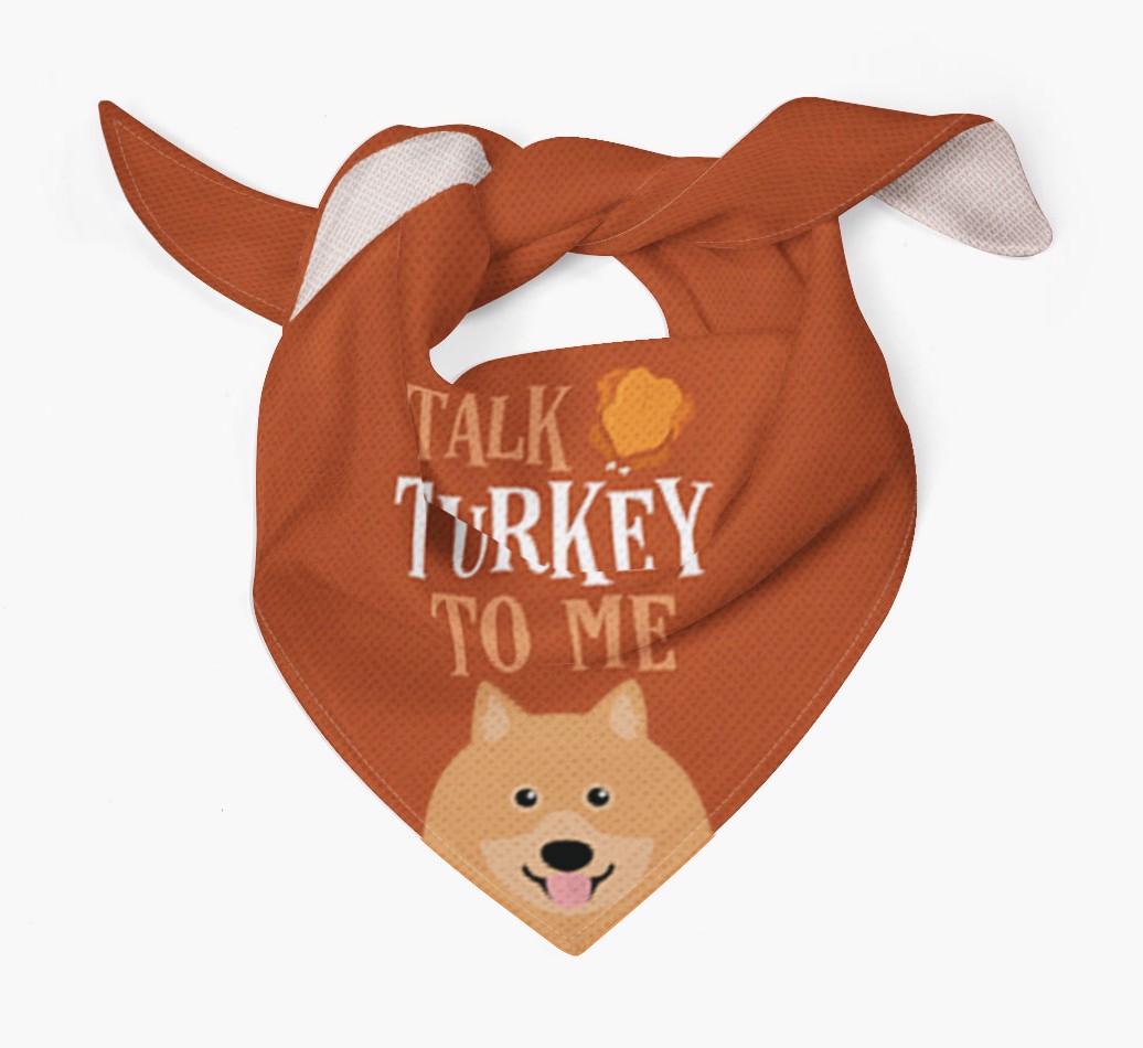 Talk Turkey To Me: Personalized {breedFullName} Bandana