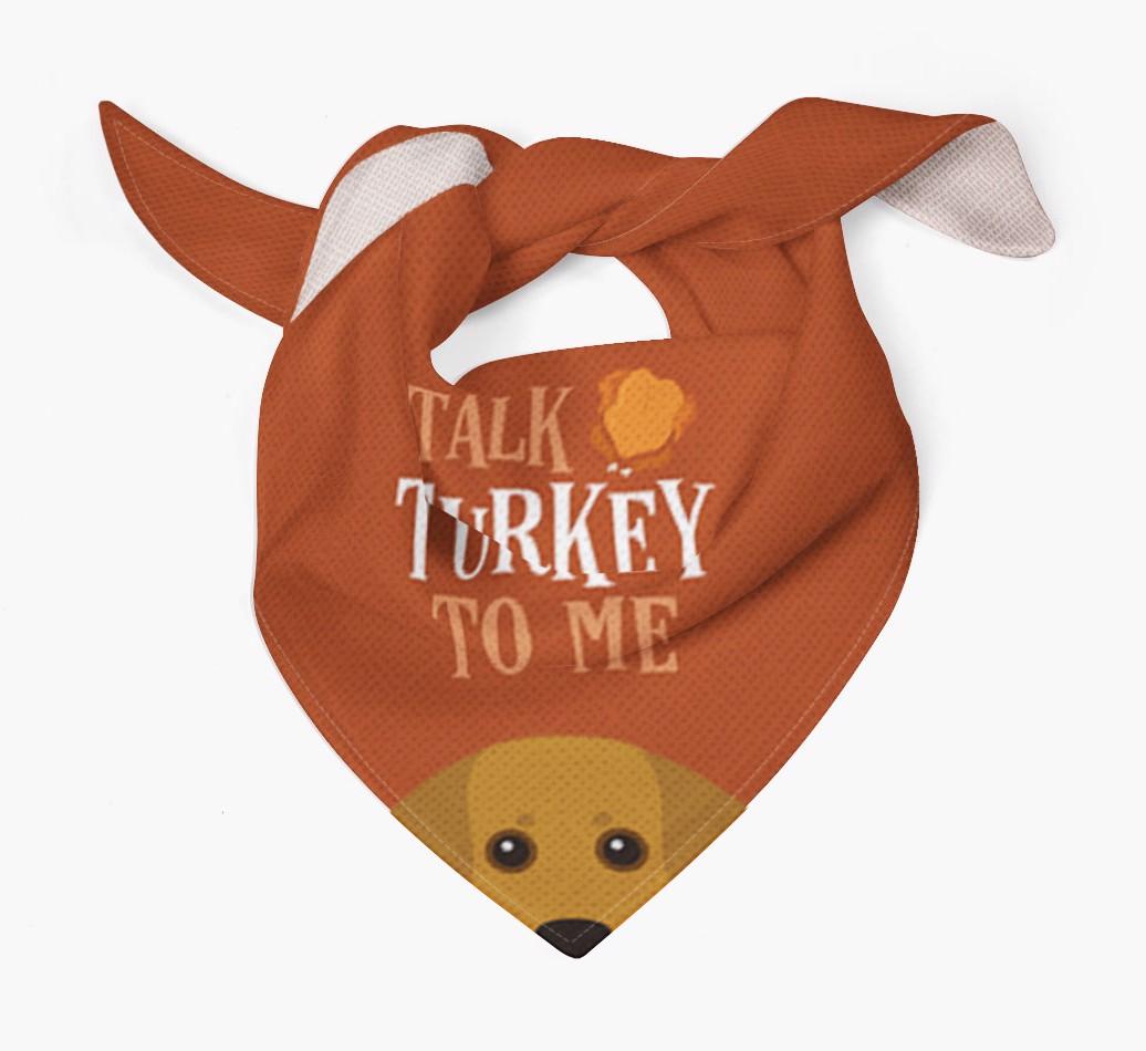 Talk Turkey To Me: Personalized {breedFullName} Bandana