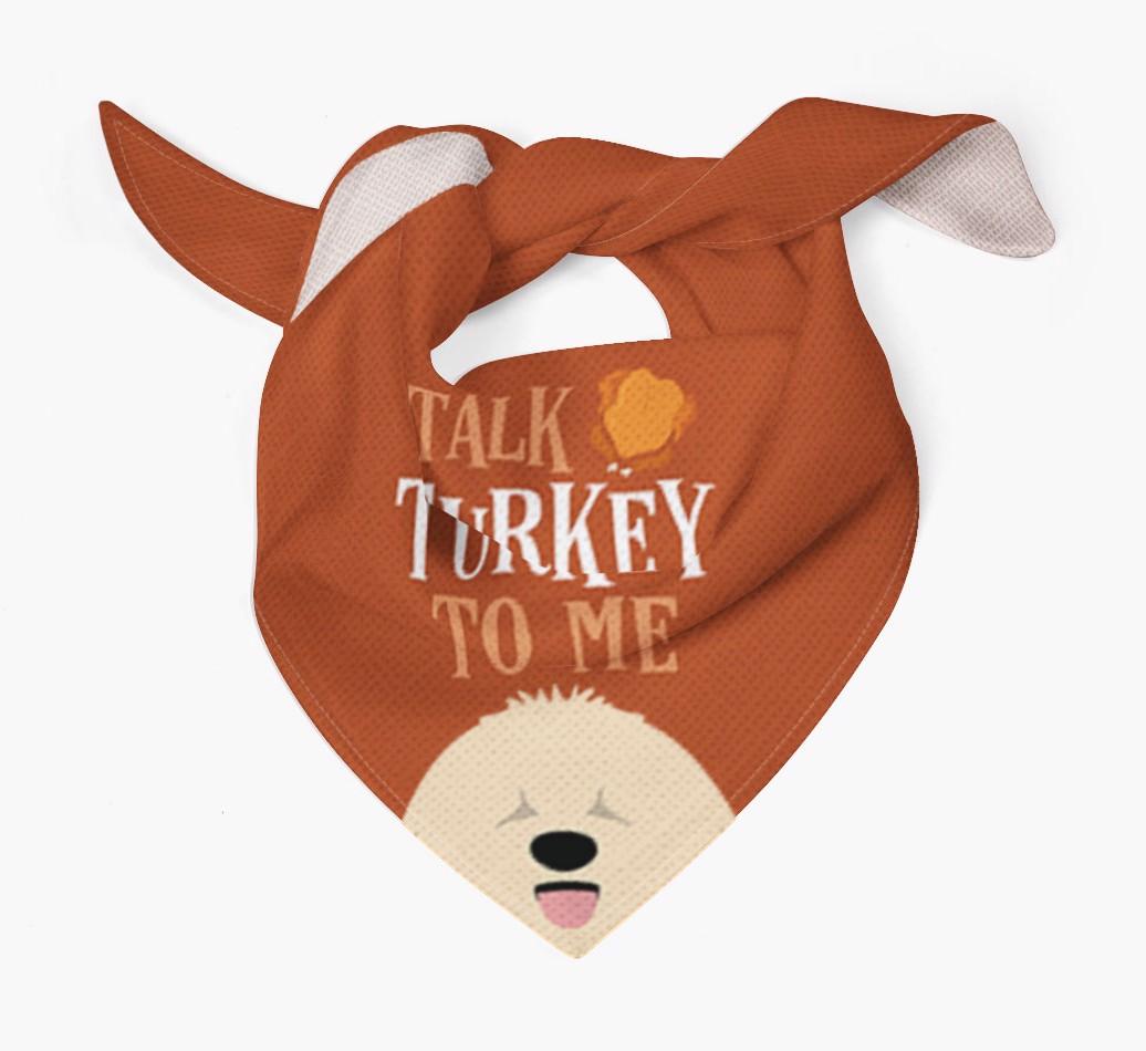 Talk Turkey To Me: Personalized {breedFullName} Bandana