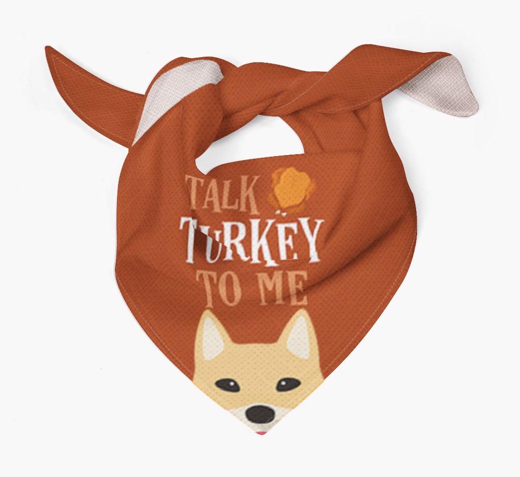 Talk Turkey To Me: Personalized {breedFullName} Bandana