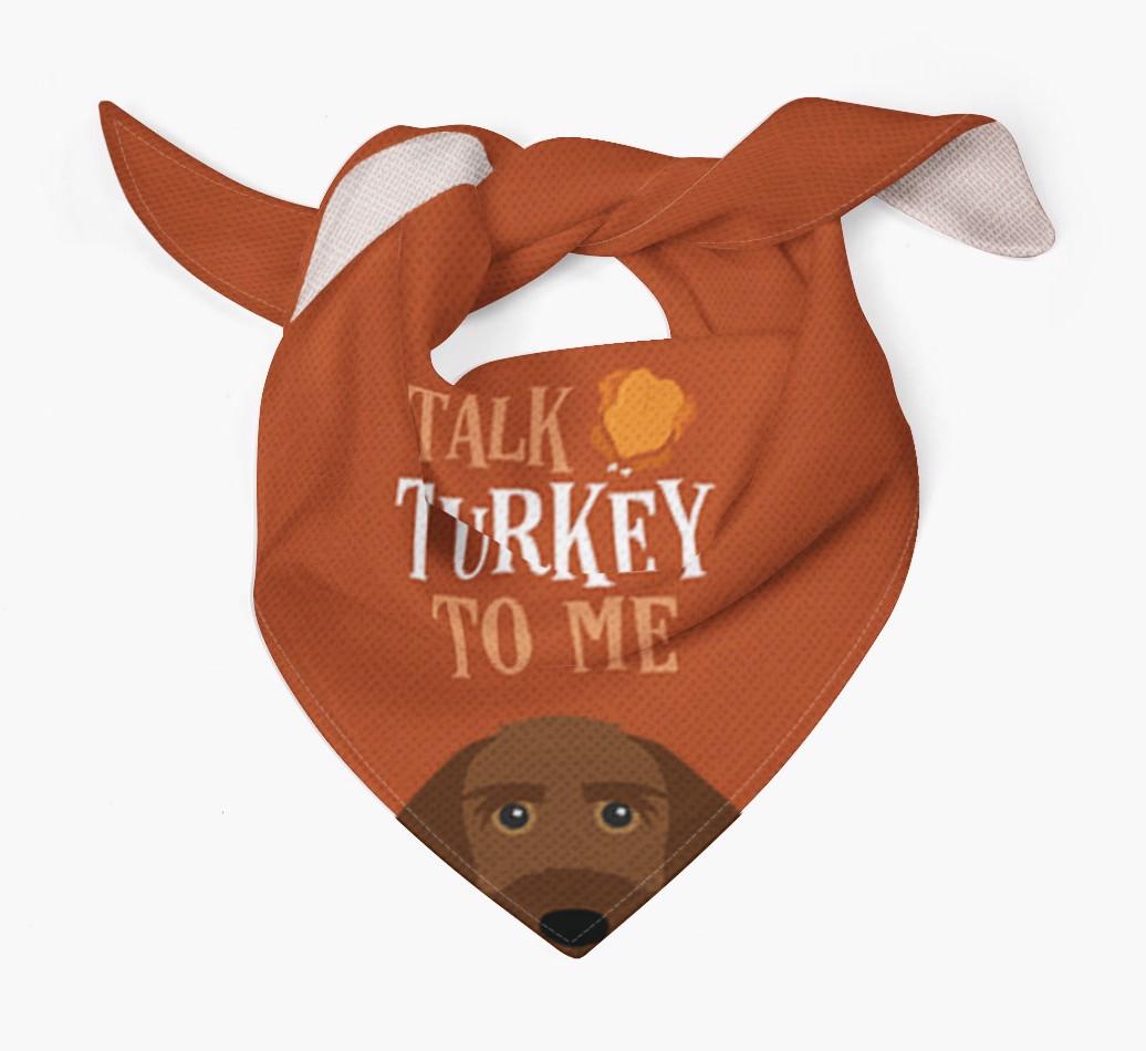 Talk Turkey To Me: Personalized {breedFullName} Bandana