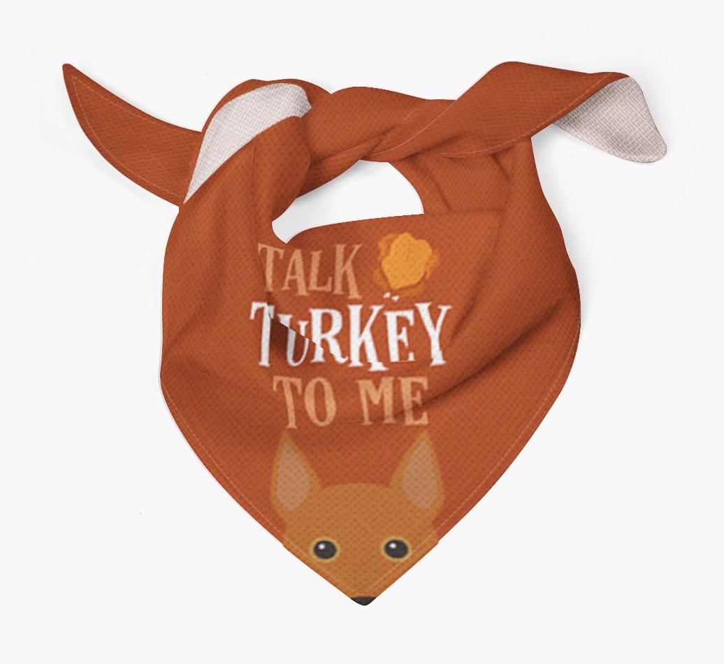 Talk Turkey To Me: Personalized {breedFullName} Bandana