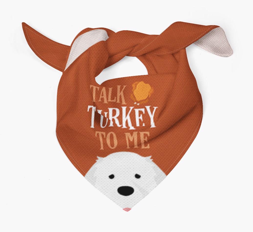 Talk Turkey To Me: Personalized {breedFullName} Bandana