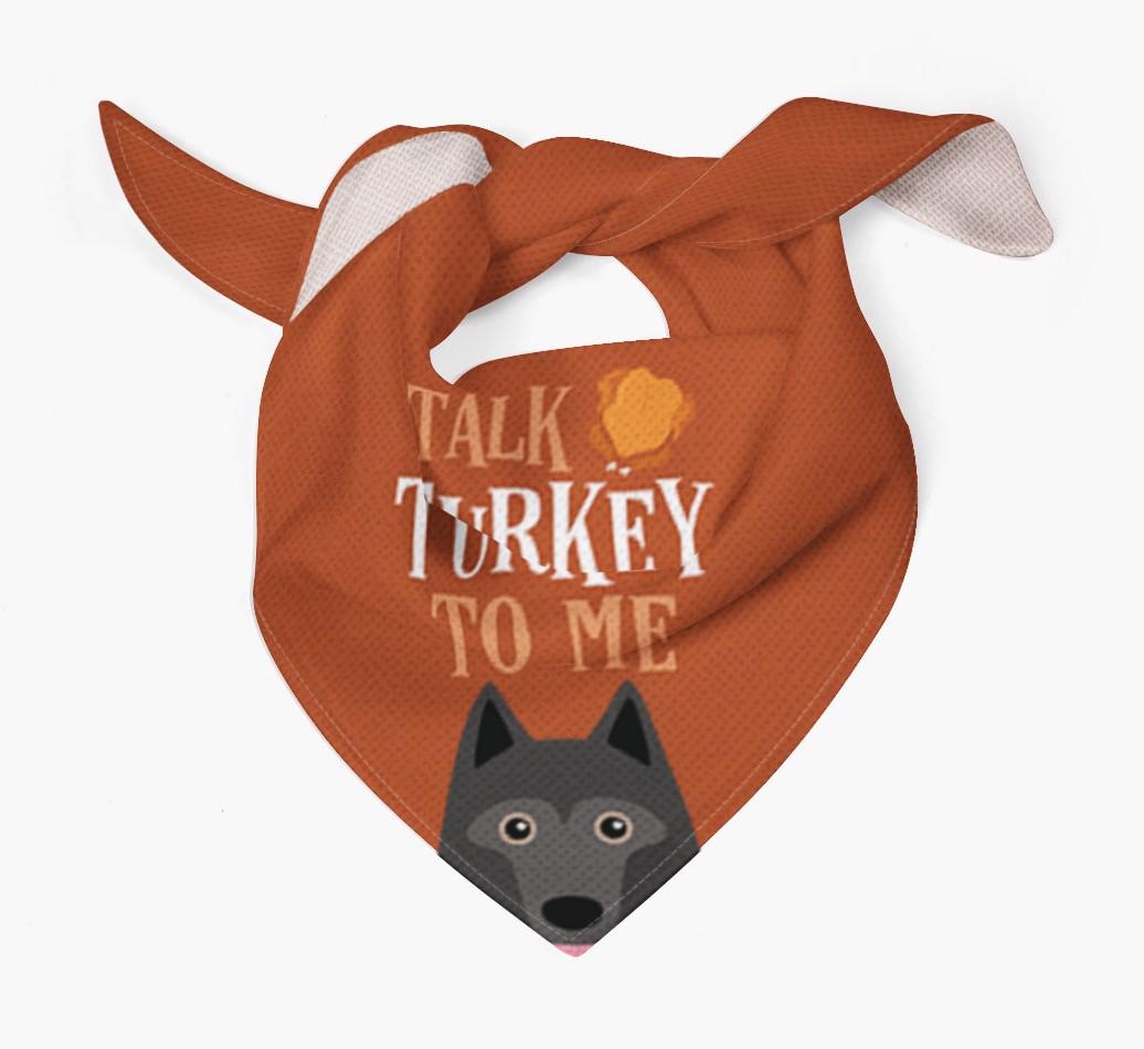 Talk Turkey To Me: Personalized {breedFullName} Bandana