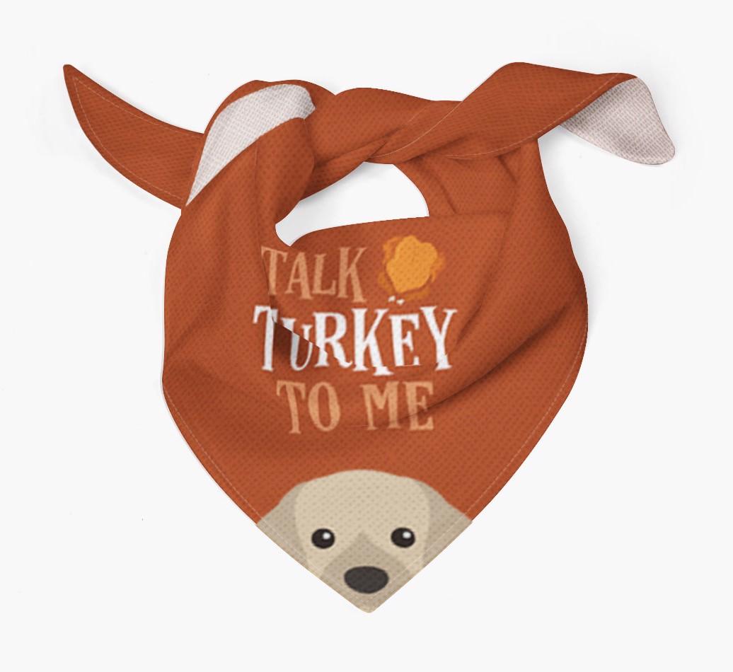 Talk Turkey To Me: Personalized {breedFullName} Bandana
