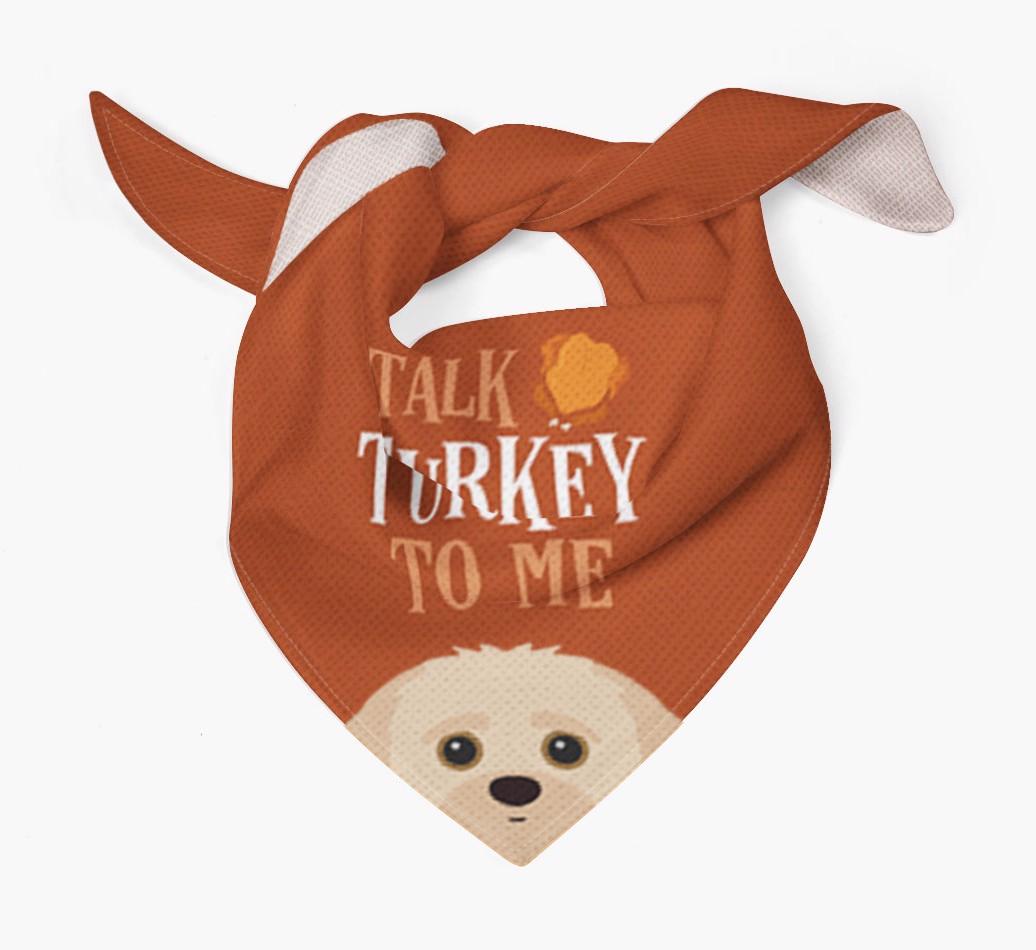 Talk Turkey To Me: Personalized {breedFullName} Bandana