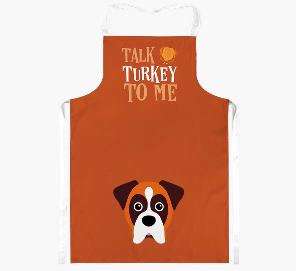 Talk Turkey To Me: Personalised {breedFullName} Apron