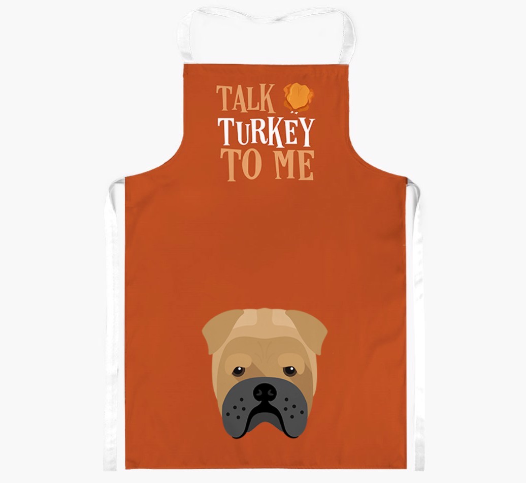 Talk Turkey To Me: Personalised {breedFullName} Apron