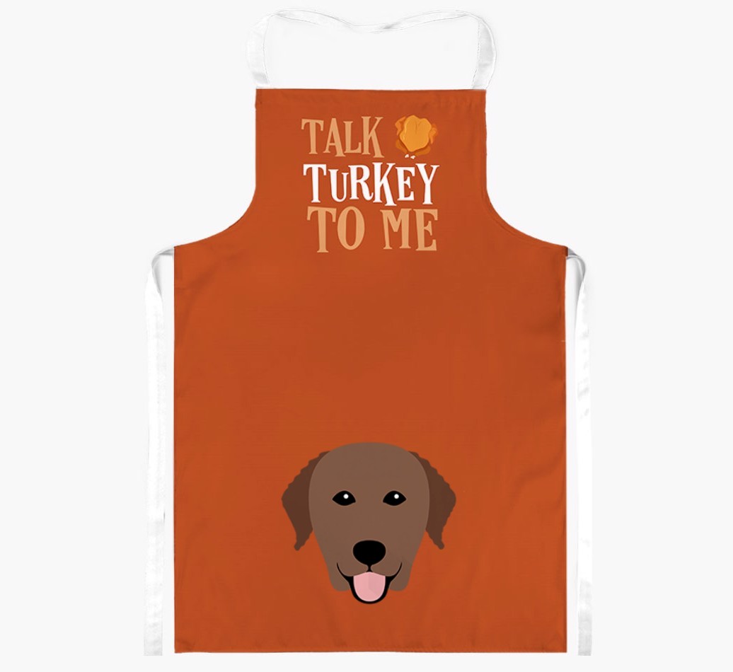 Talk Turkey To Me: Personalised {breedFullName} Apron