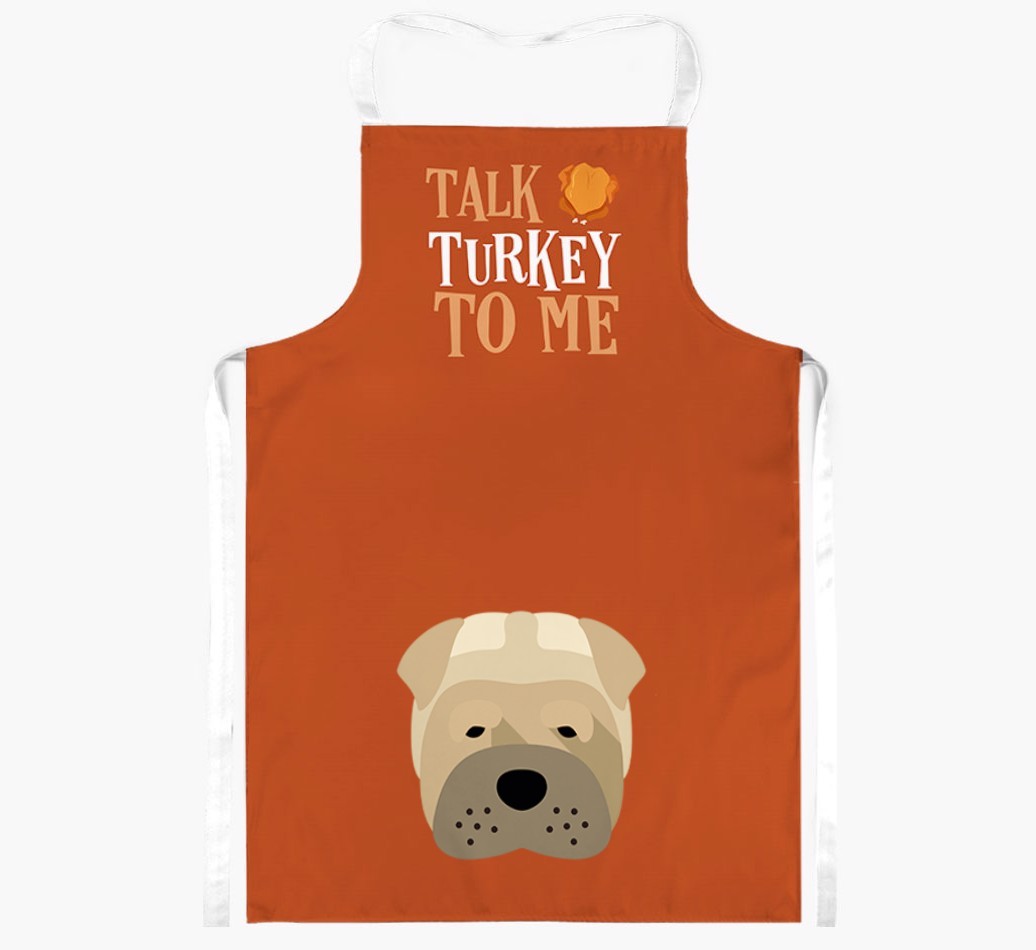 Talk Turkey To Me: Personalised {breedFullName} Apron