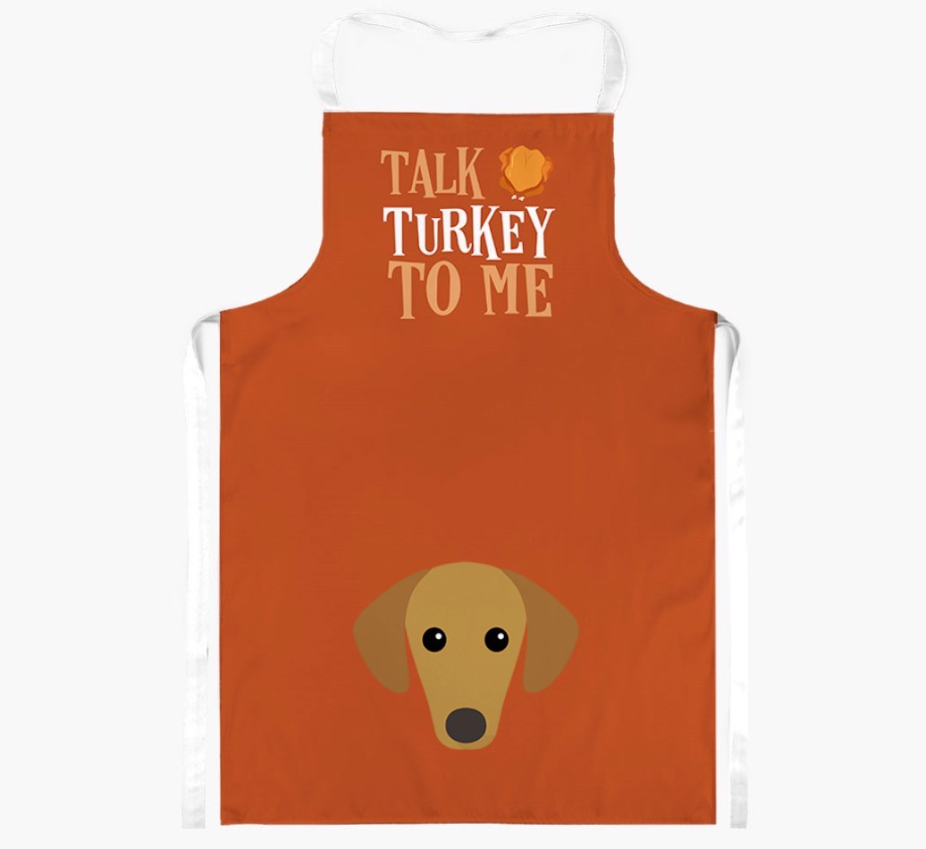 Talk Turkey To Me: Personalised {breedFullName} Apron