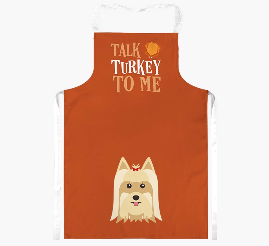 Talk Turkey To Me: Personalised {breedFullName} Apron