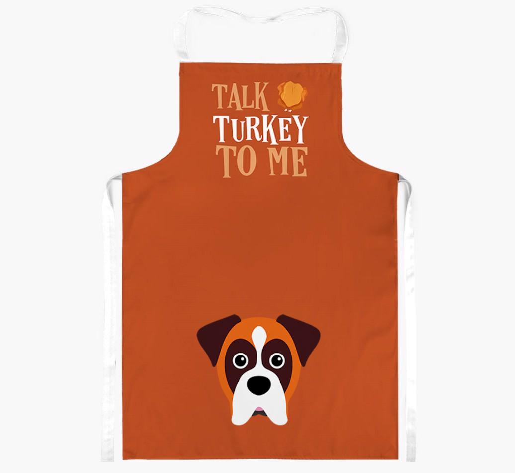 Talk Turkey To Me: Personalised {breedFullName} Apron