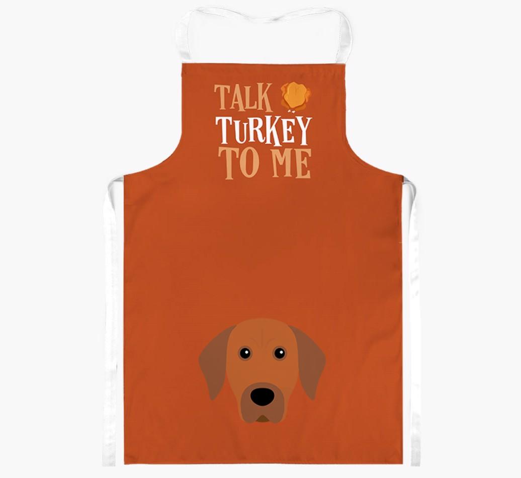 Talk Turkey To Me: Personalised {breedFullName} Apron