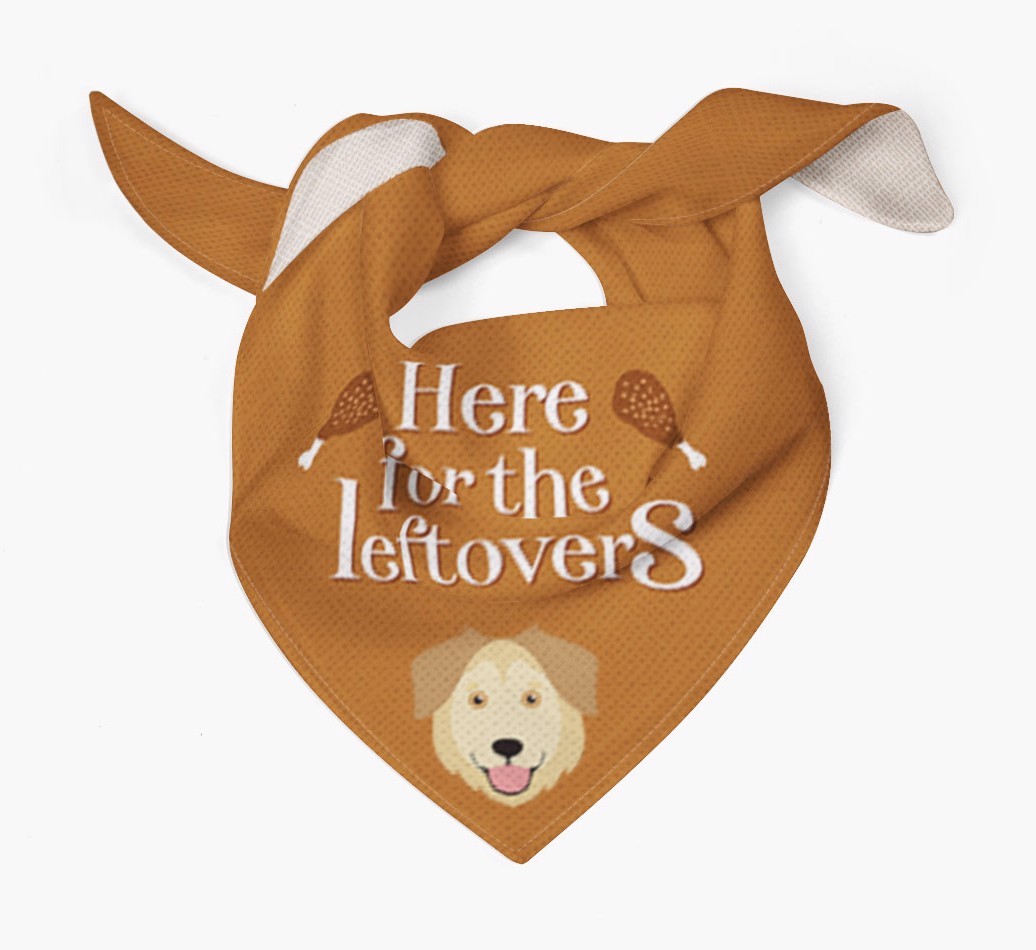 Here For The Leftovers: Personalised {breedFullName} Bandana