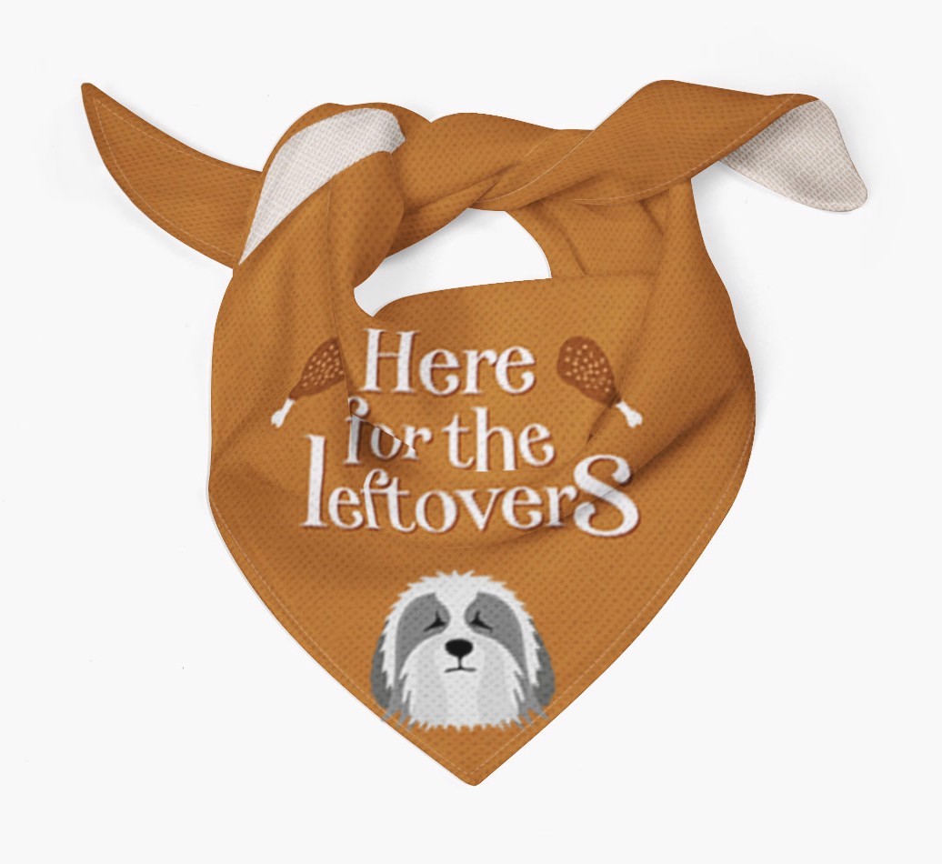 Here For The Leftovers: Personalised {breedFullName} Bandana