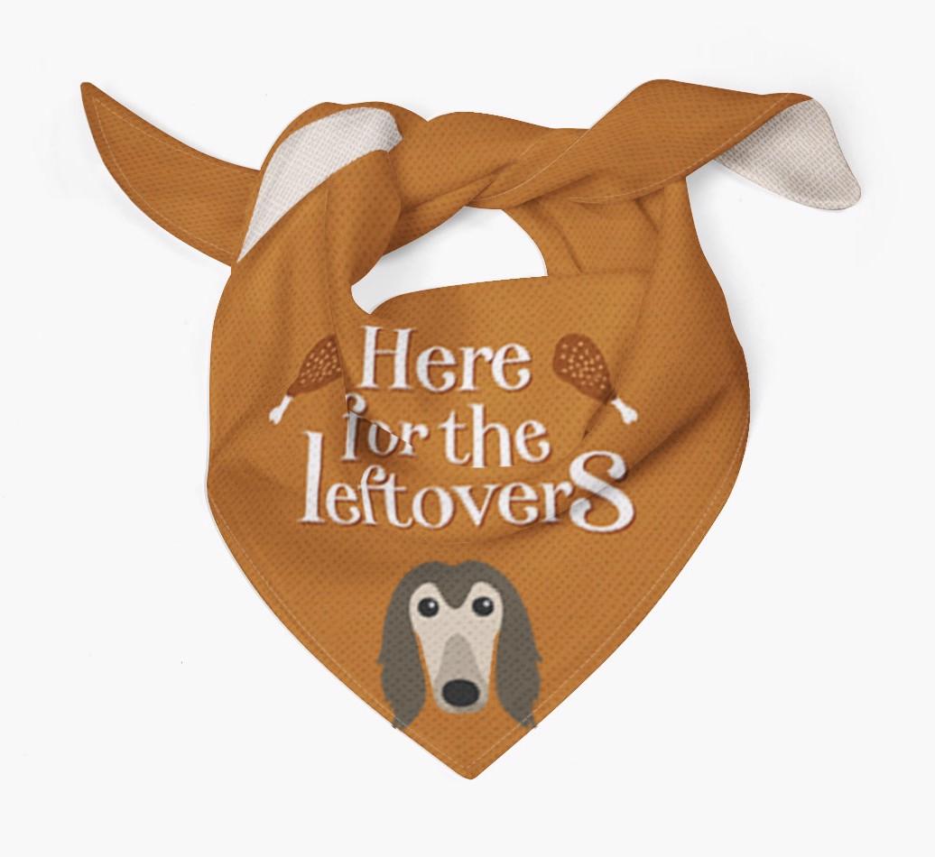 Here For The Leftovers: Personalized {breedFullName} Bandana