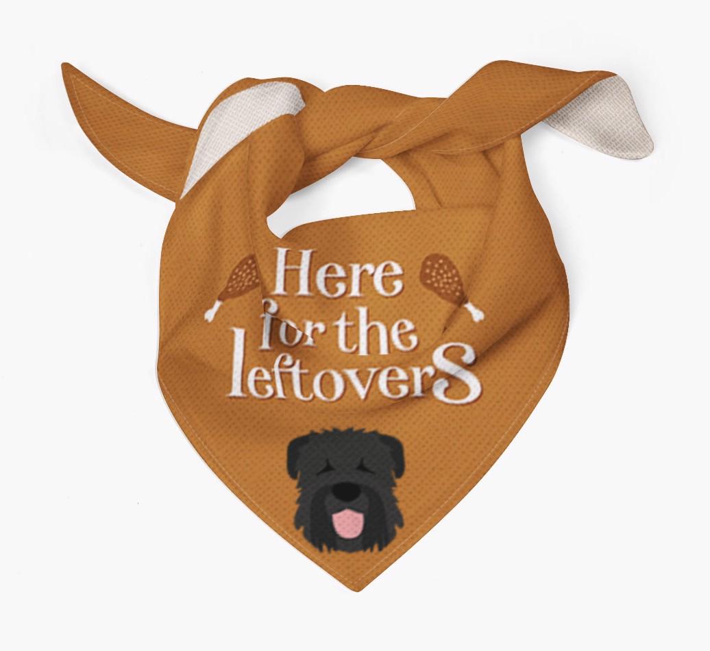Here For The Leftovers: Personalized {breedFullName} Bandana