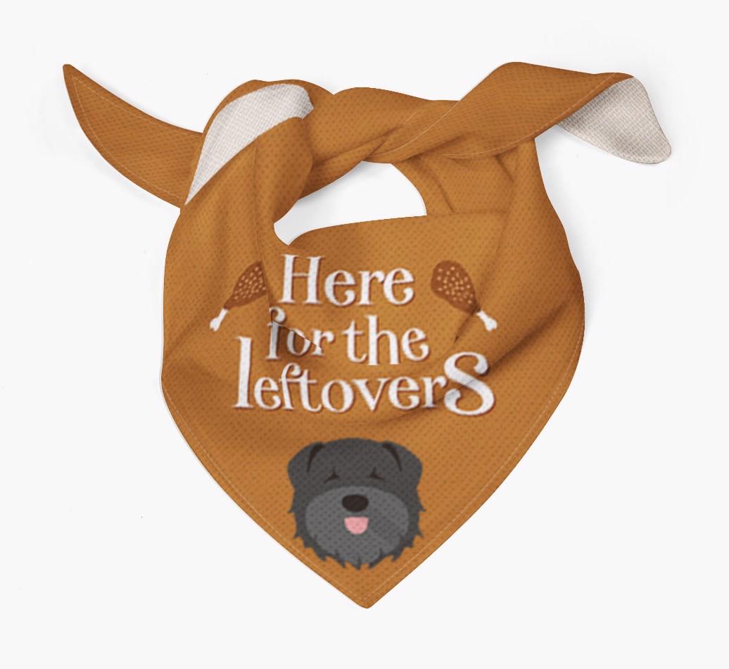 Here For The Leftovers: Personalized {breedFullName} Bandana