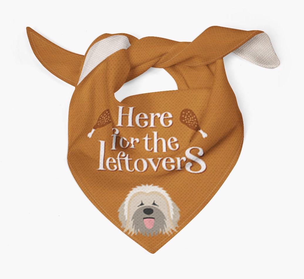 Here For The Leftovers: Personalized {breedFullName} Bandana