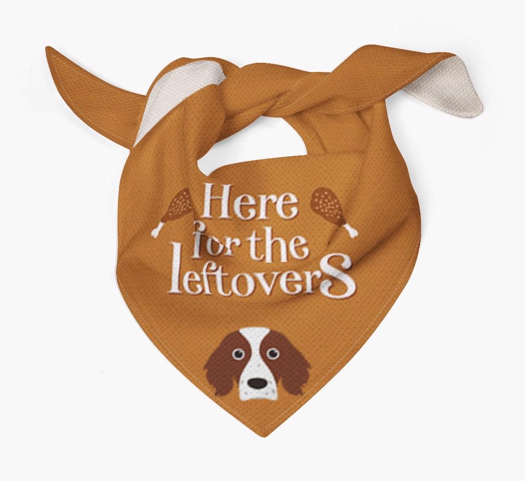 Here For The Leftovers: Personalized {breedFullName} Bandana