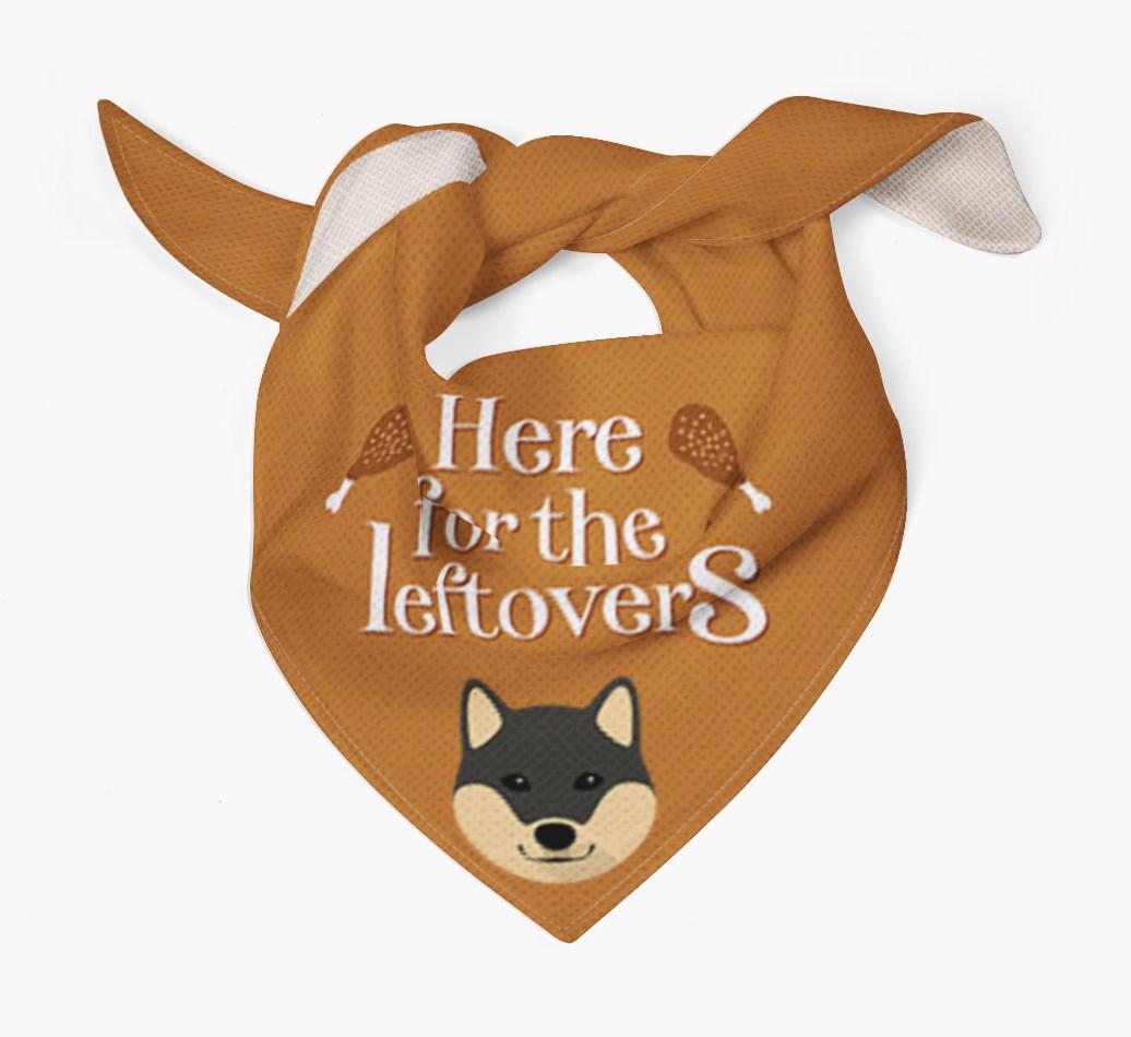Here For The Leftovers: Personalized {breedFullName} Bandana