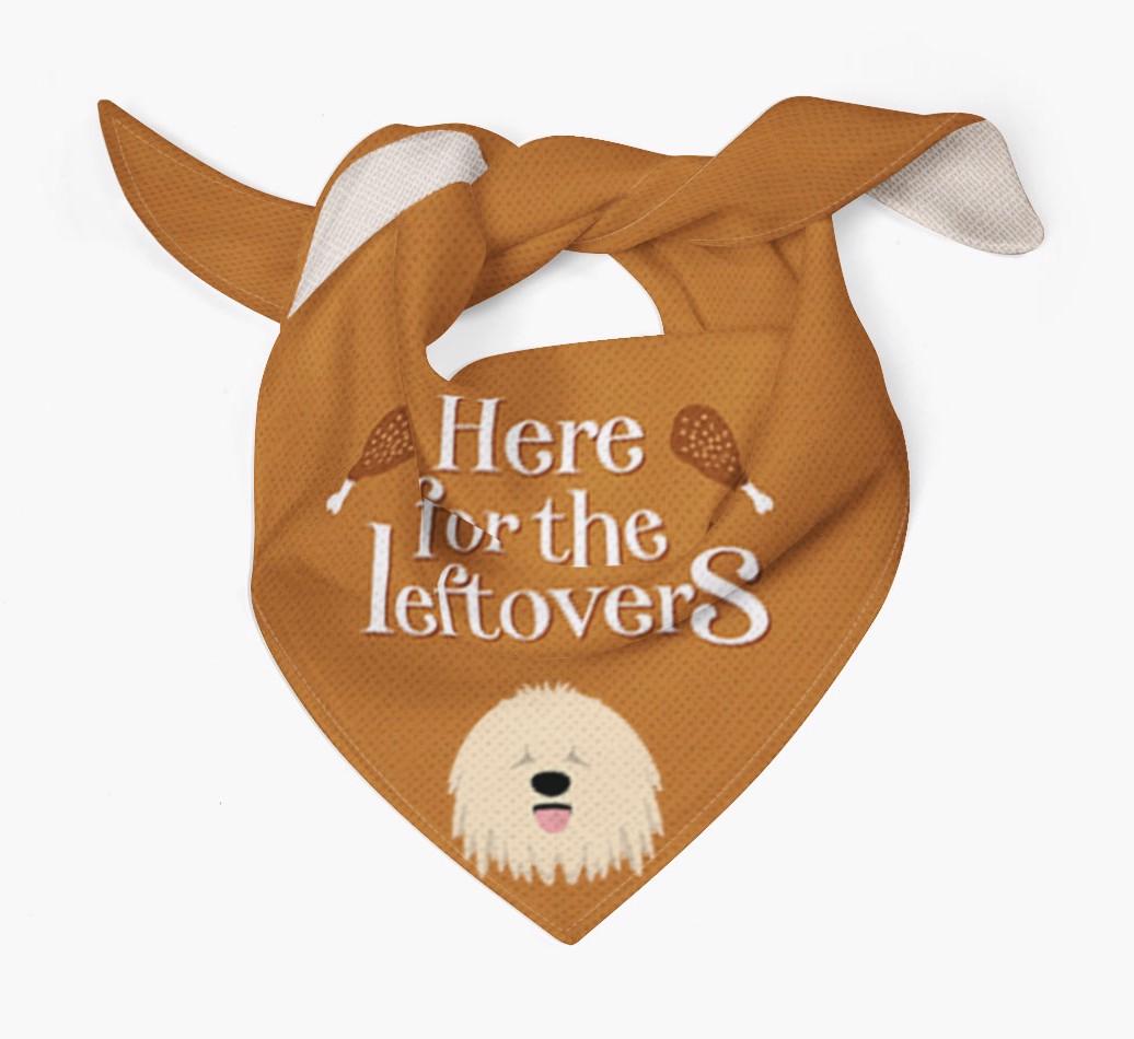 Here For The Leftovers: Personalized {breedFullName} Bandana
