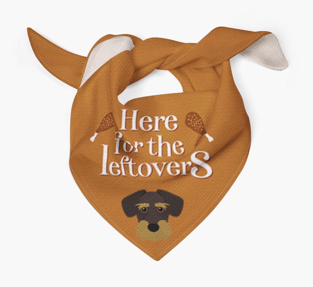 Here For The Leftovers: Personalized {breedFullName} Bandana
