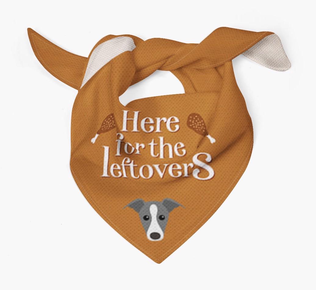 Here For The Leftovers: Personalized {breedFullName} Bandana