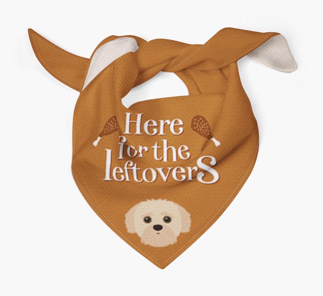 Here For The Leftovers: Personalized {breedFullName} Bandana