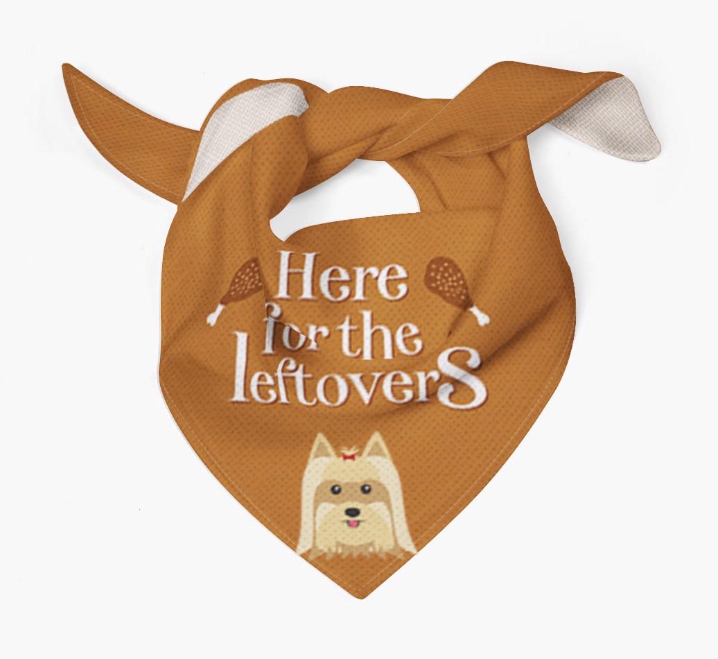 Here For The Leftovers: Personalized {breedFullName} Bandana