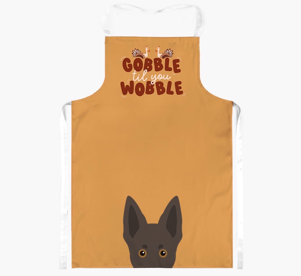 Gobble Til You Wobble: Personalised {breedFullName} Apron