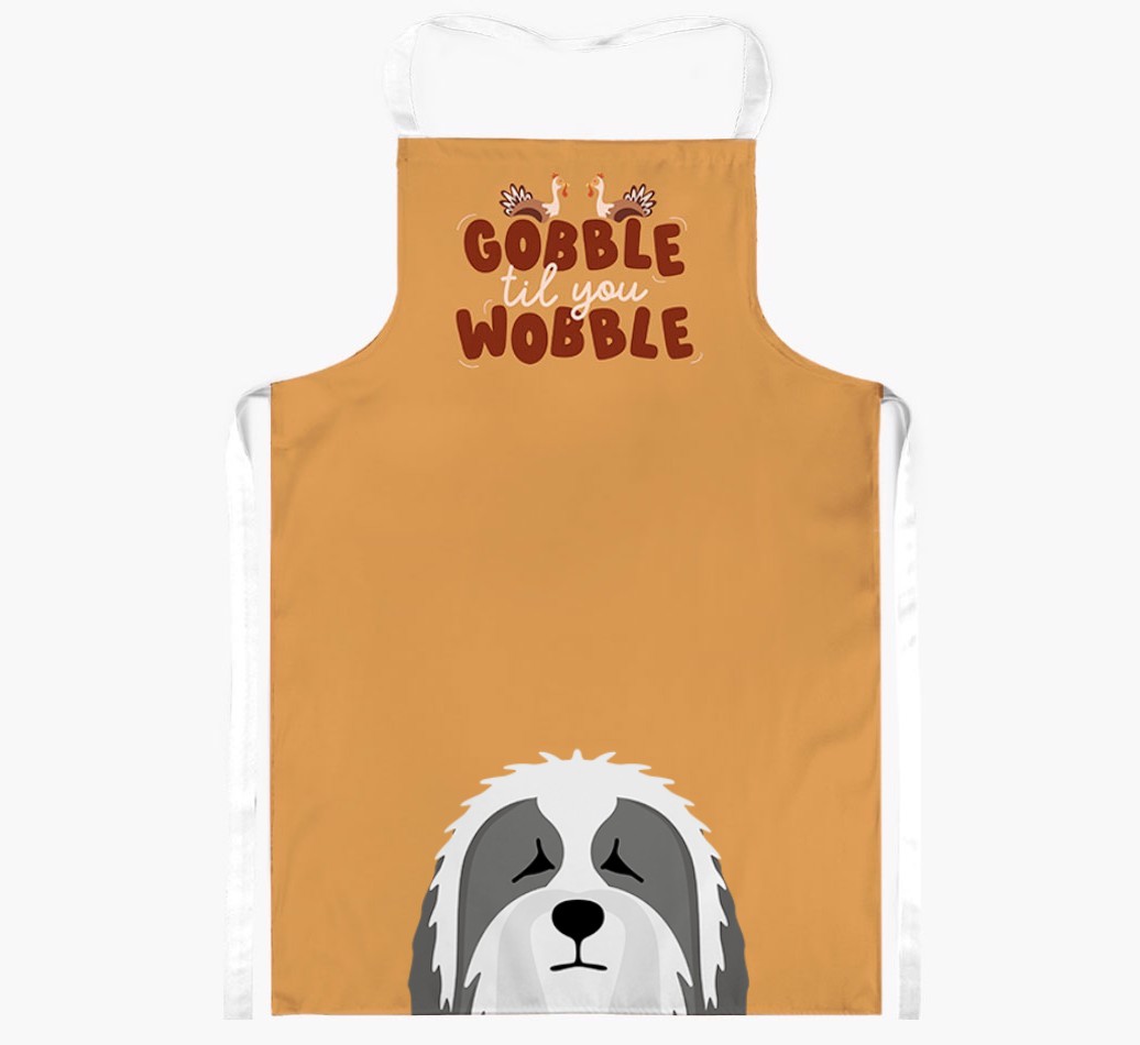 Gobble Til You Wobble: Personalized {breedFullName} Apron