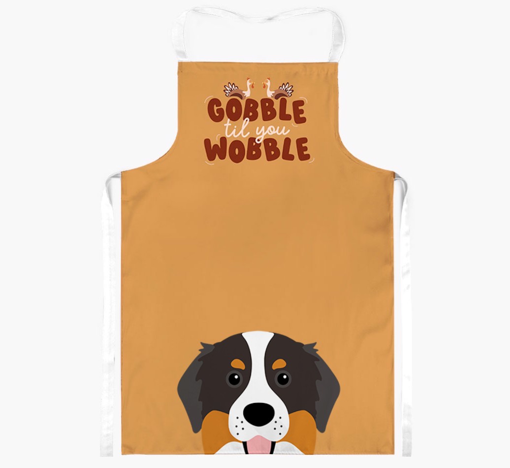 Gobble Til You Wobble: Personalised {breedFullName} Apron