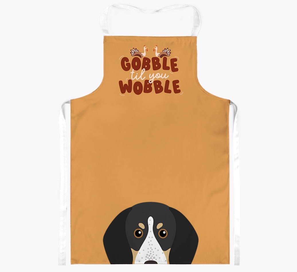 Gobble Til You Wobble: Personalised {breedFullName} Apron