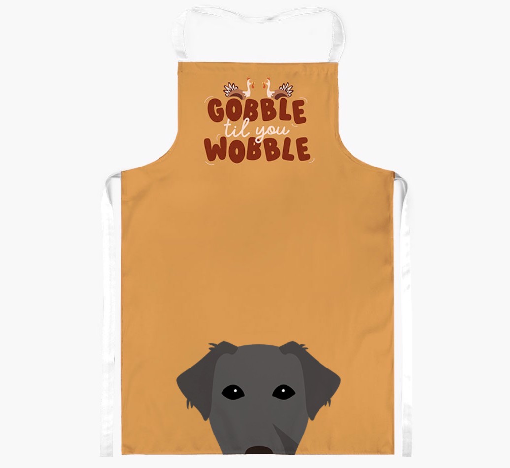 Gobble Til You Wobble: Personalised {breedFullName} Apron