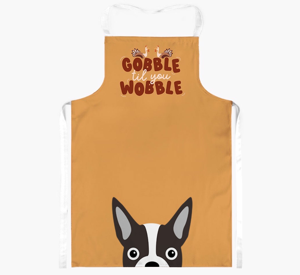 Gobble Til You Wobble: Personalised {breedFullName} Apron