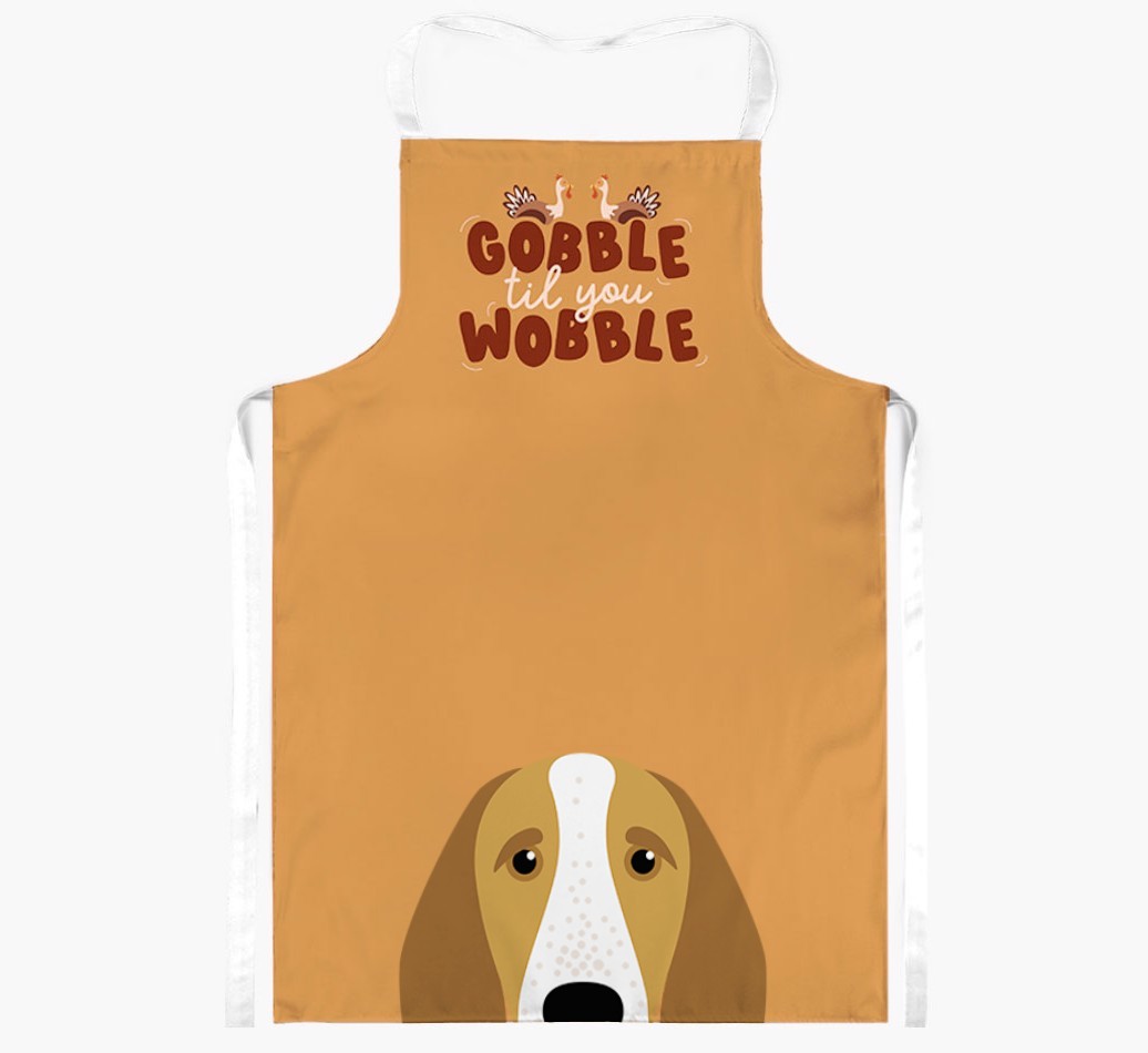 Gobble Til You Wobble: Personalised {breedFullName} Apron