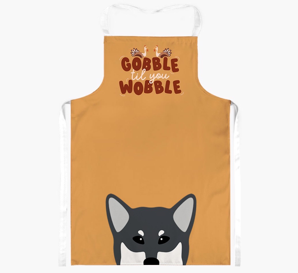 Gobble Til You Wobble: Personalised {breedFullName} Apron