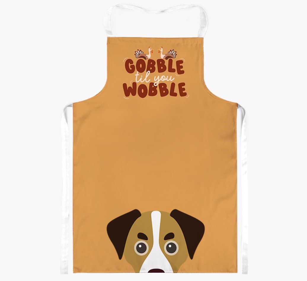 Gobble Til You Wobble: Personalised {breedFullName} Apron