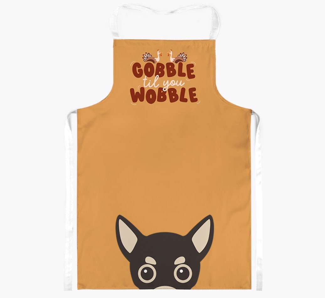 Gobble Til You Wobble: Personalised {breedFullName} Apron