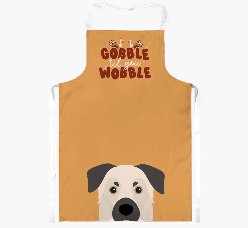 Gobble Til You Wobble: Personalised {breedFullName} Apron