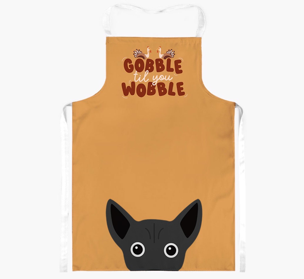 Gobble Til You Wobble: Personalised {breedFullName} Apron