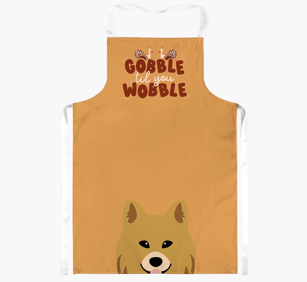 Gobble Til You Wobble: Personalised {breedFullName} Apron