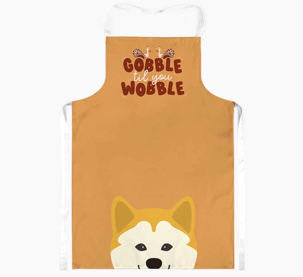 Gobble Til You Wobble: Personalised {breedFullName} Apron
